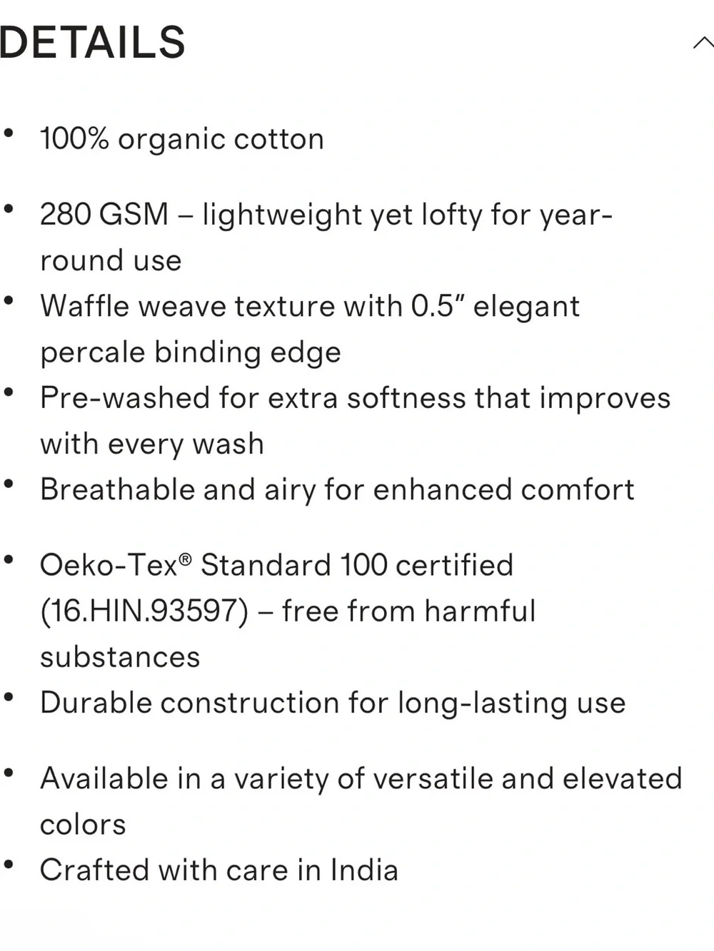 Quince Organic Cotton Waffle Throw in Espresso 50x70